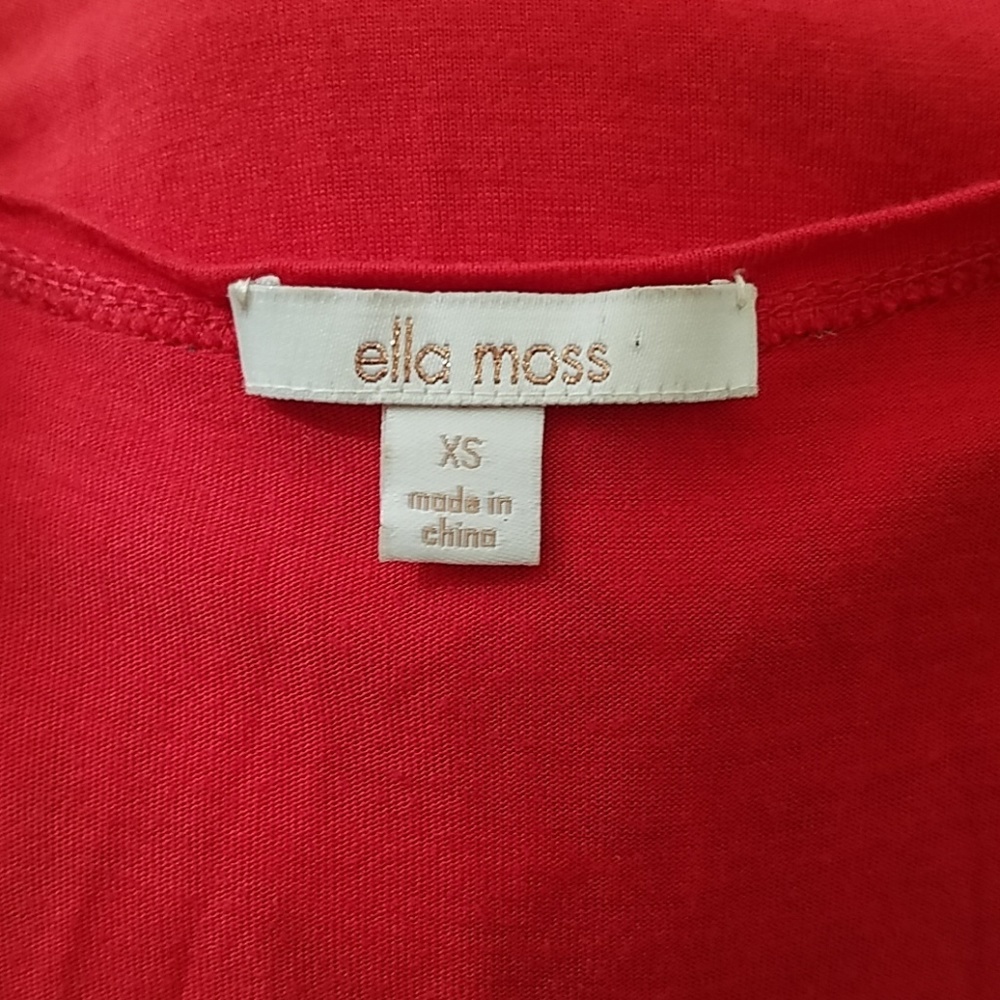 Ella Moss women XS tank top floral flowy lined split back tropical vacation - Picture 5 of 5
